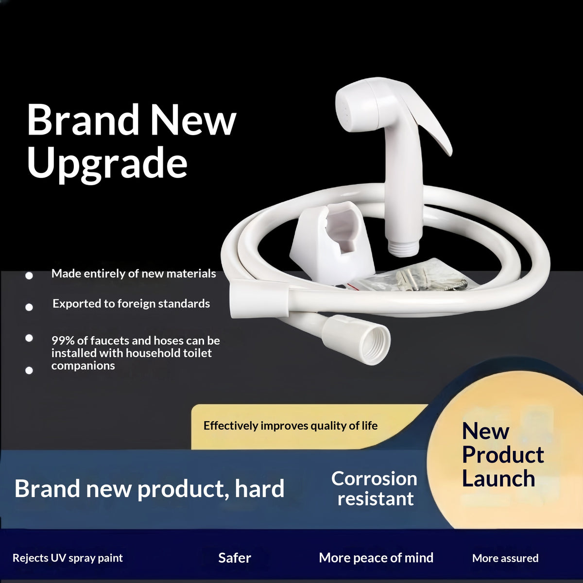 High-Pressure Toilet Cleaning Gun Set for Bathroom Sanitization