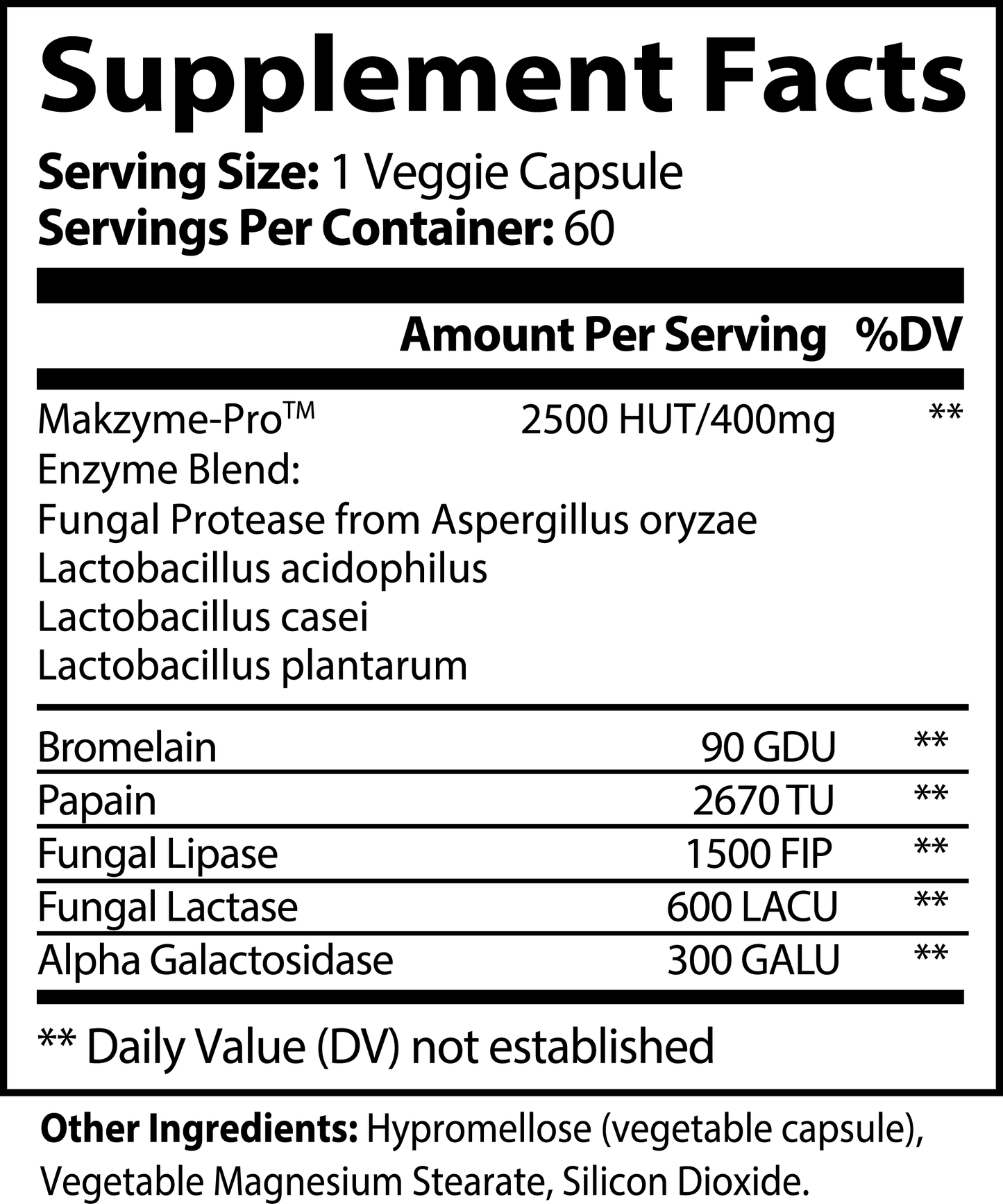 Digestive Enzyme Pro Supplement - Nutrient Absorption & Gut Health Support