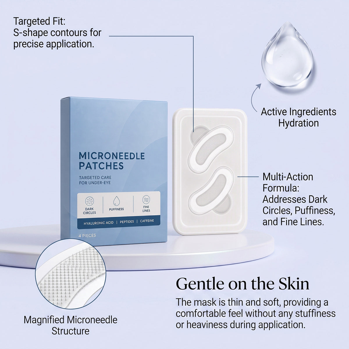 Breathable Skin-friendly Hydrogel Hydrating Eye Care
