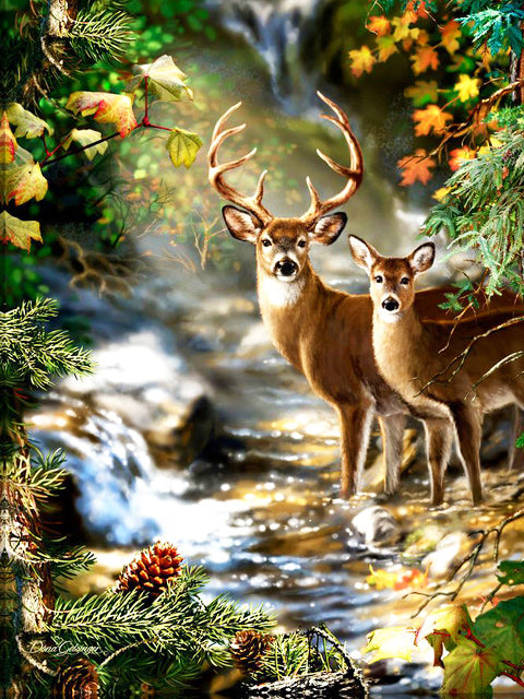 Diamond Painting Animal Deer Cross Stitch Art Kit Home Decor Gift