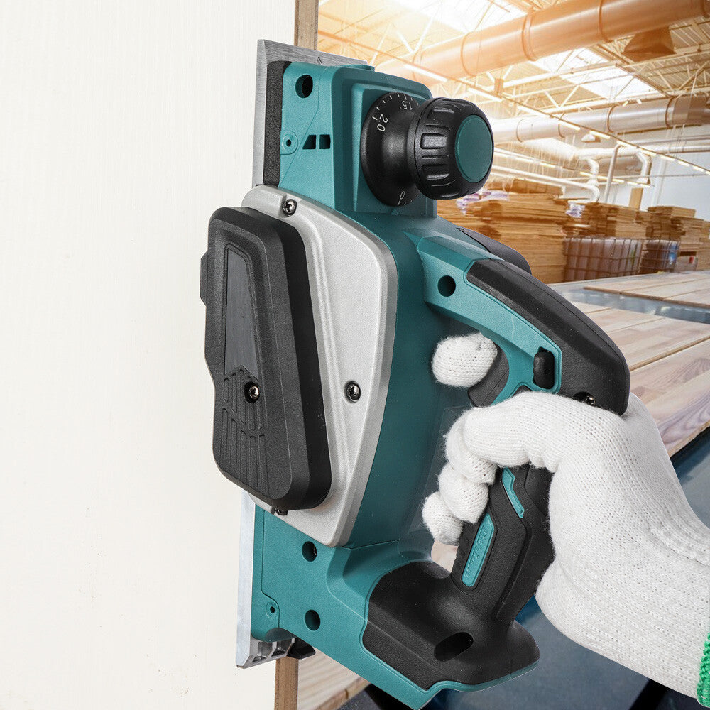 18V Brushless Cordless Planer 82mm Power Tool for Woodworking - Body Only