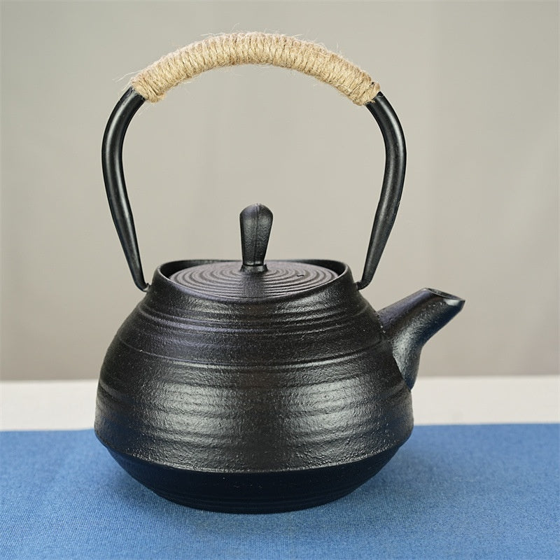 Electric Tea Kettle and Teapot Set - Ceramic Stove Compatible, 600ml