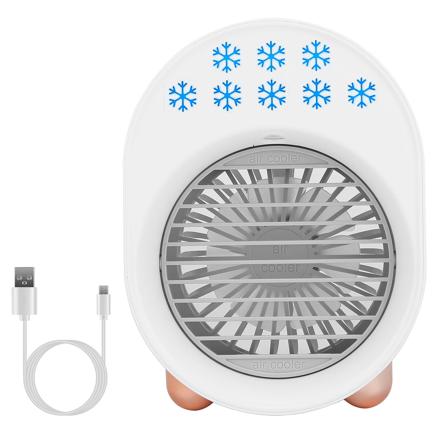 Portable Mini Desktop Air Conditioner Fan with USB Rechargeable Humidifier