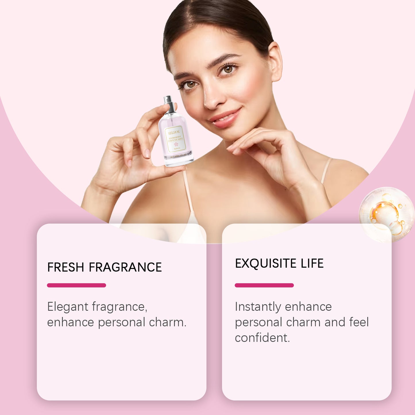 Orange Neroli Body and Hair Fragrance Spray - Long-Lasting Scent