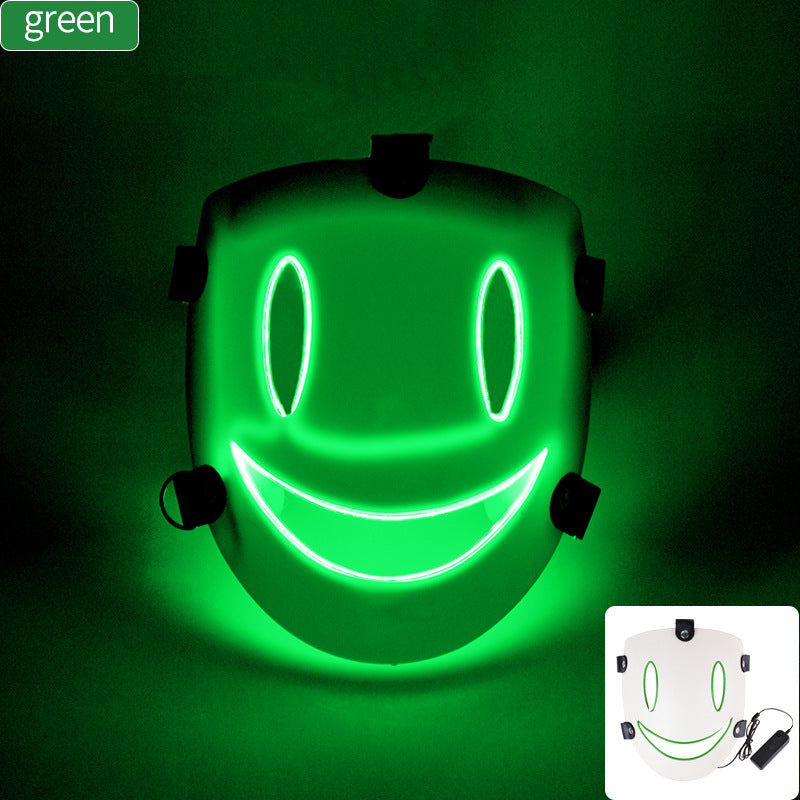 Cosplay LED Light Mask - Plastic Cold Light Mask for Parties and Events