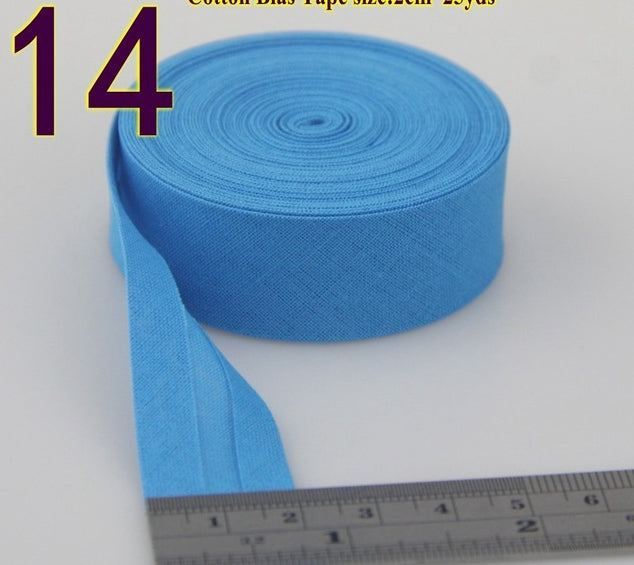Hand-Patched Cotton Bias Tape for Sewing & Crafting - 20mm Wide