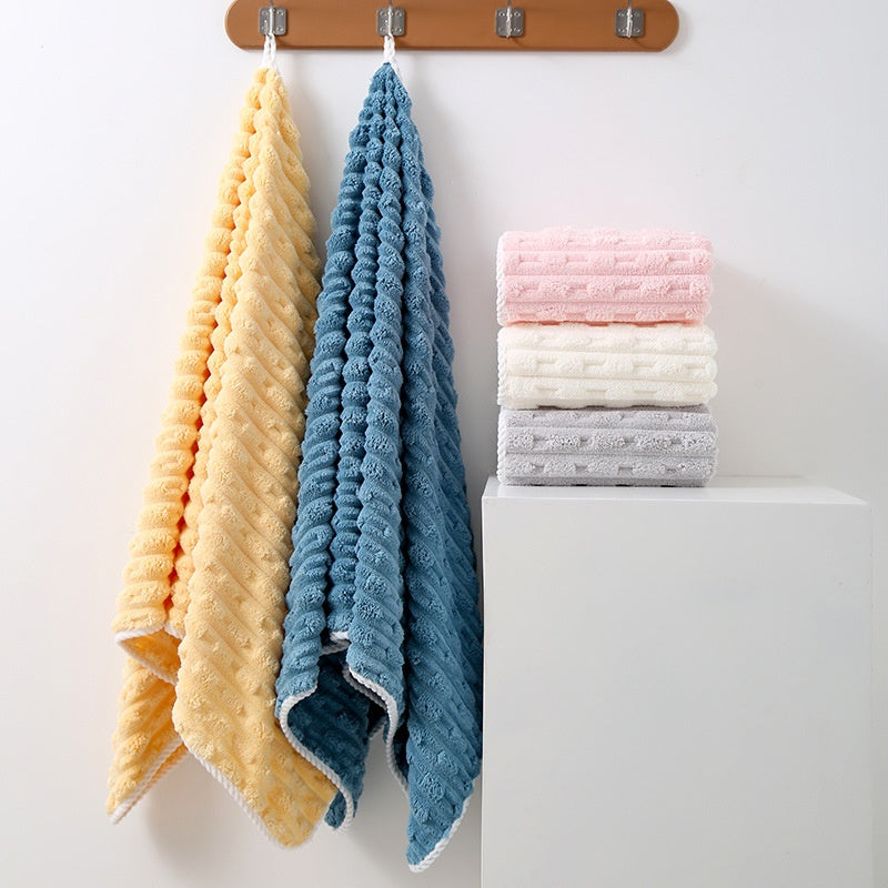 Oversized Face Towel Coral Velvet Thickened & Soft Home Textiles