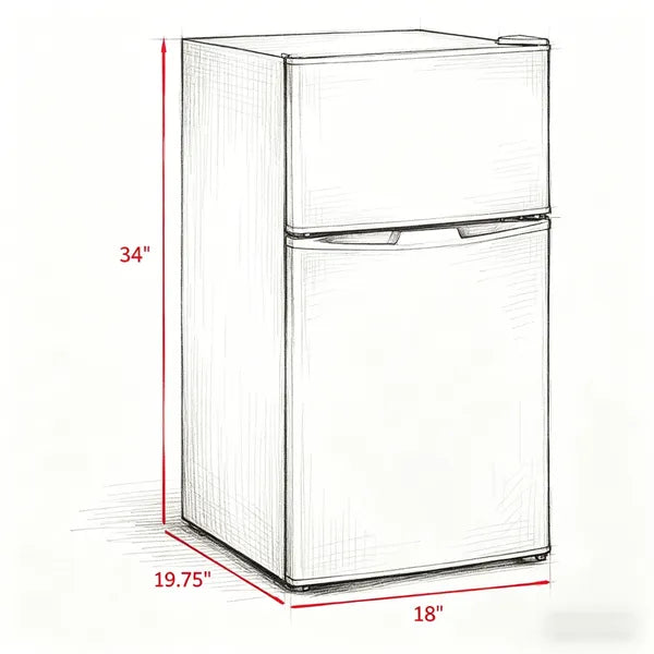 Portable Skincare Fridge for Food & Beauty Storage, Compact White