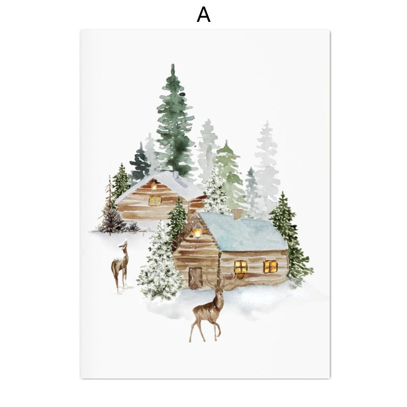 Christmas Holiday Decoration Canvas Poster - Multiple Sizes & Styles