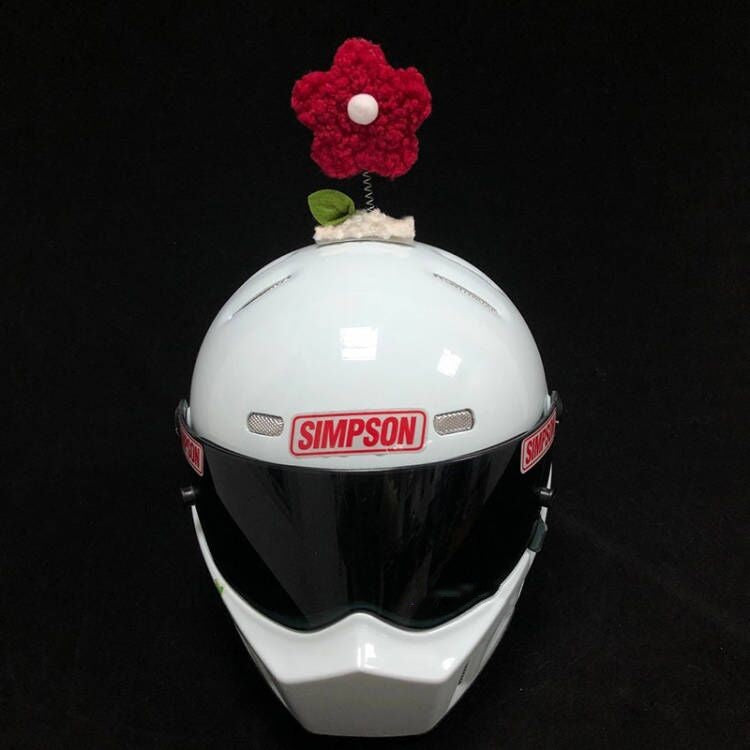 Decorative Sunflower Swing Flowers for Motorcycle Helmets - Home & Garden Accessory
