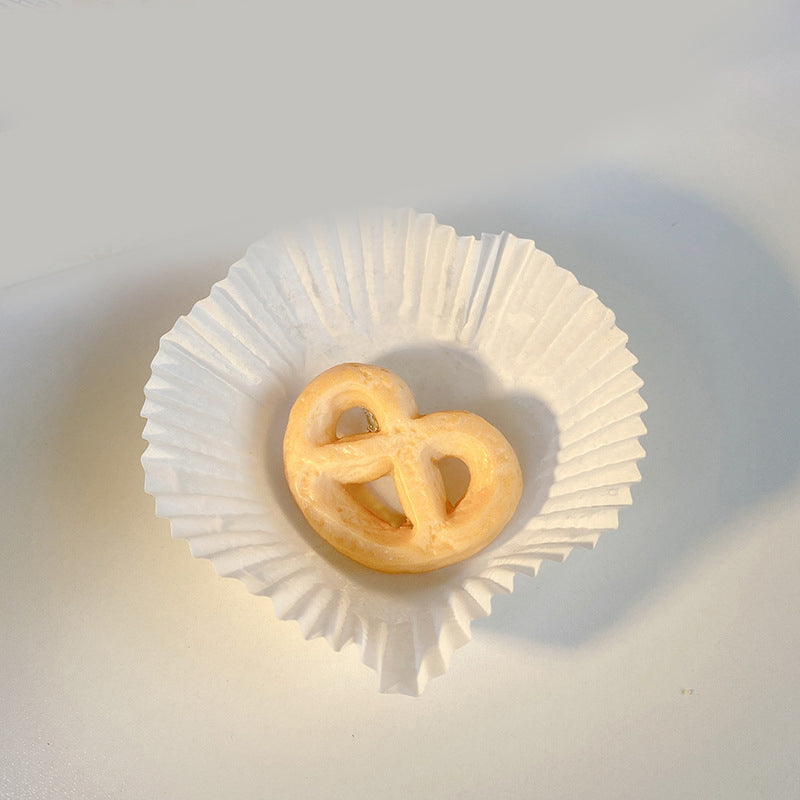 Women's Cookie & Biscuit Hairpin - Geometric Acrylic Hair Accessory