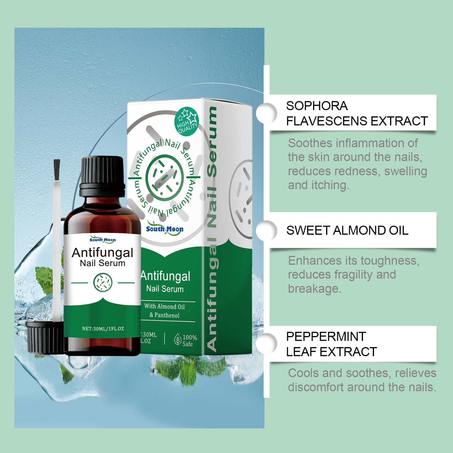 Nail Care Serum with Vitamin B5 & Sweet Almond Oil - 30ml