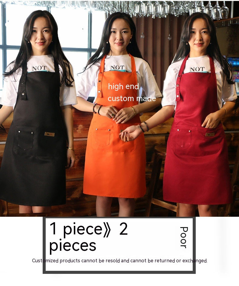 Pure Color Sleeveless Kitchen Apron - Modern & Antifouling Cotton Polyester