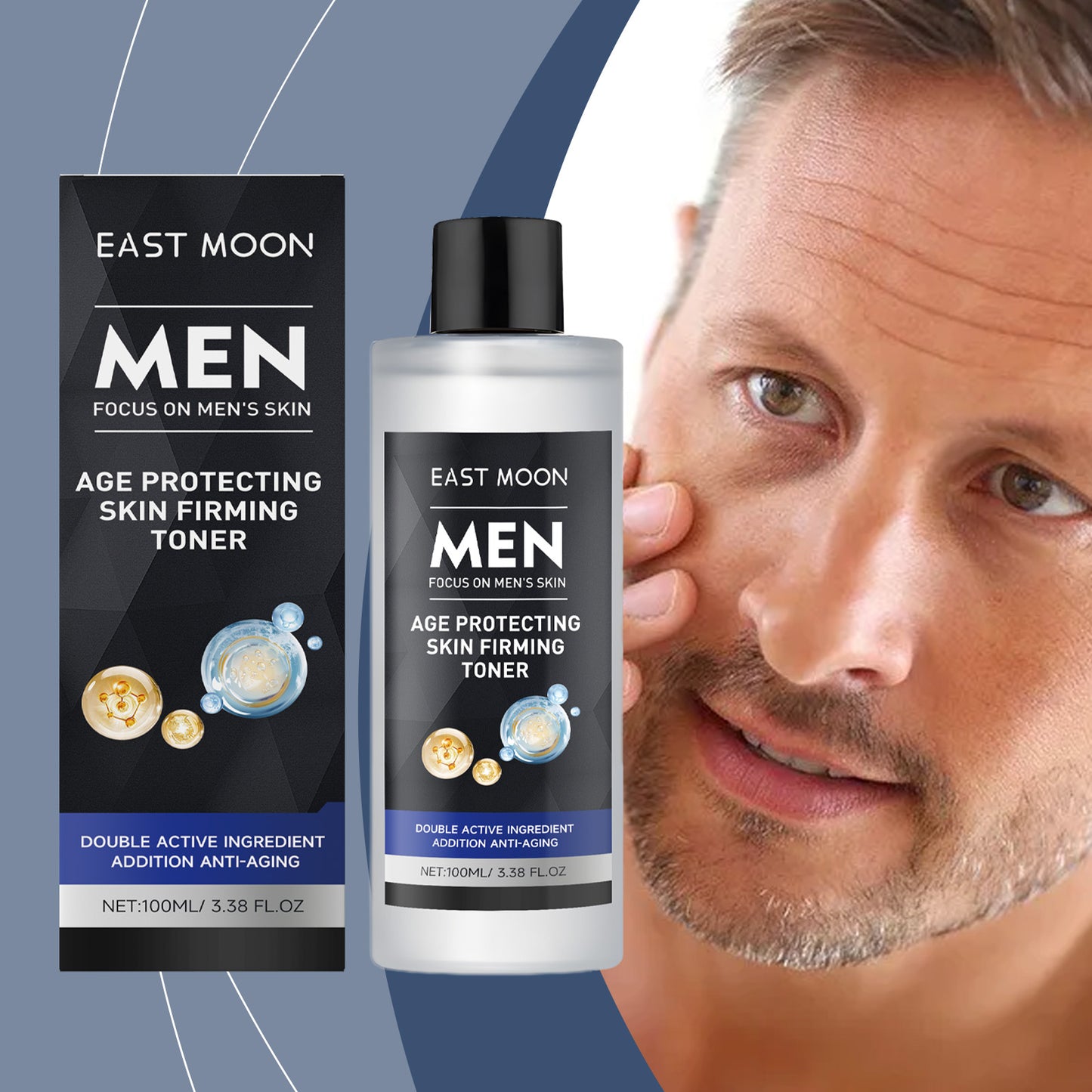 Men's Firming Facial Toner - 100ml Anti-Aging Moisturizing Skin Care