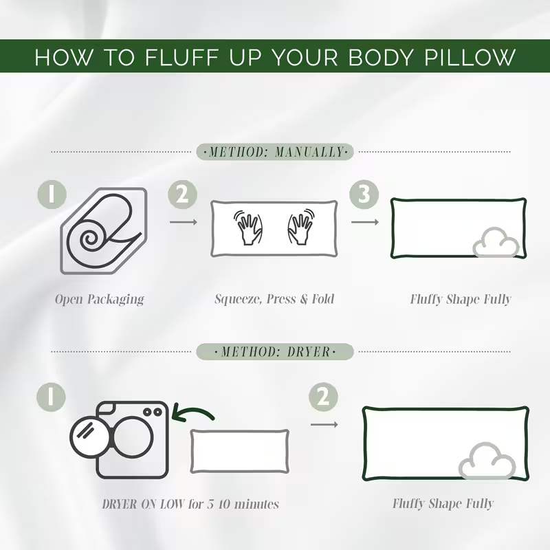 Ergonomic Full-Body Pillow - Extra Long 20x54 Inch for Side Sleepers