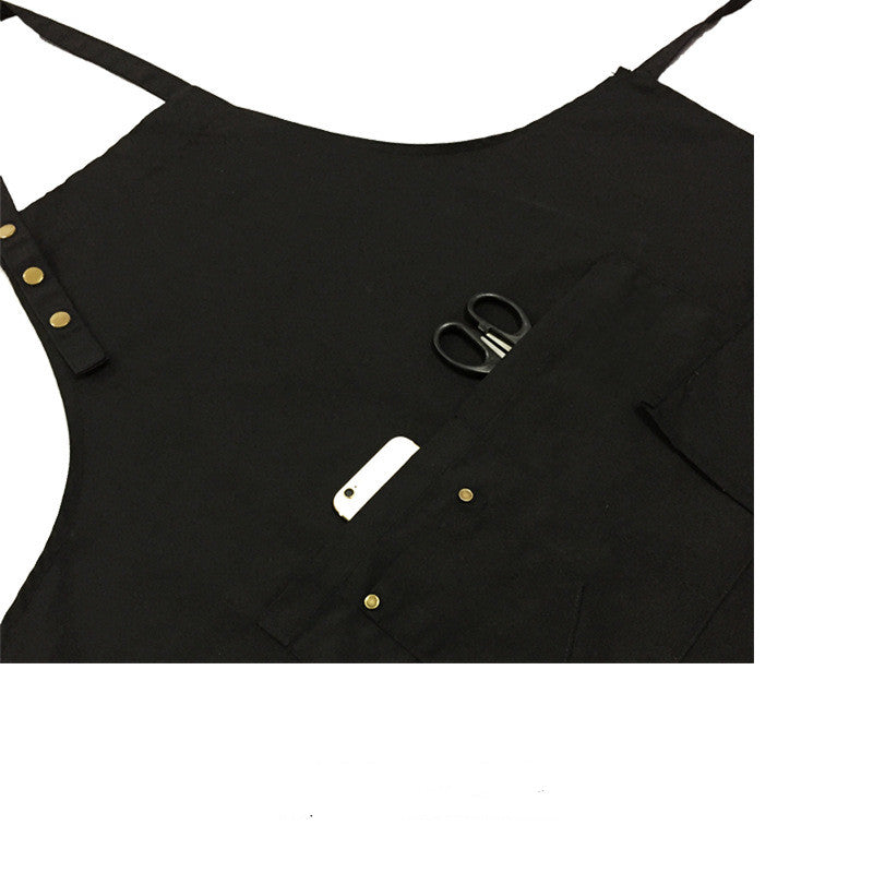 Pure Color Sleeveless Kitchen Apron - Modern & Antifouling Cotton Polyester