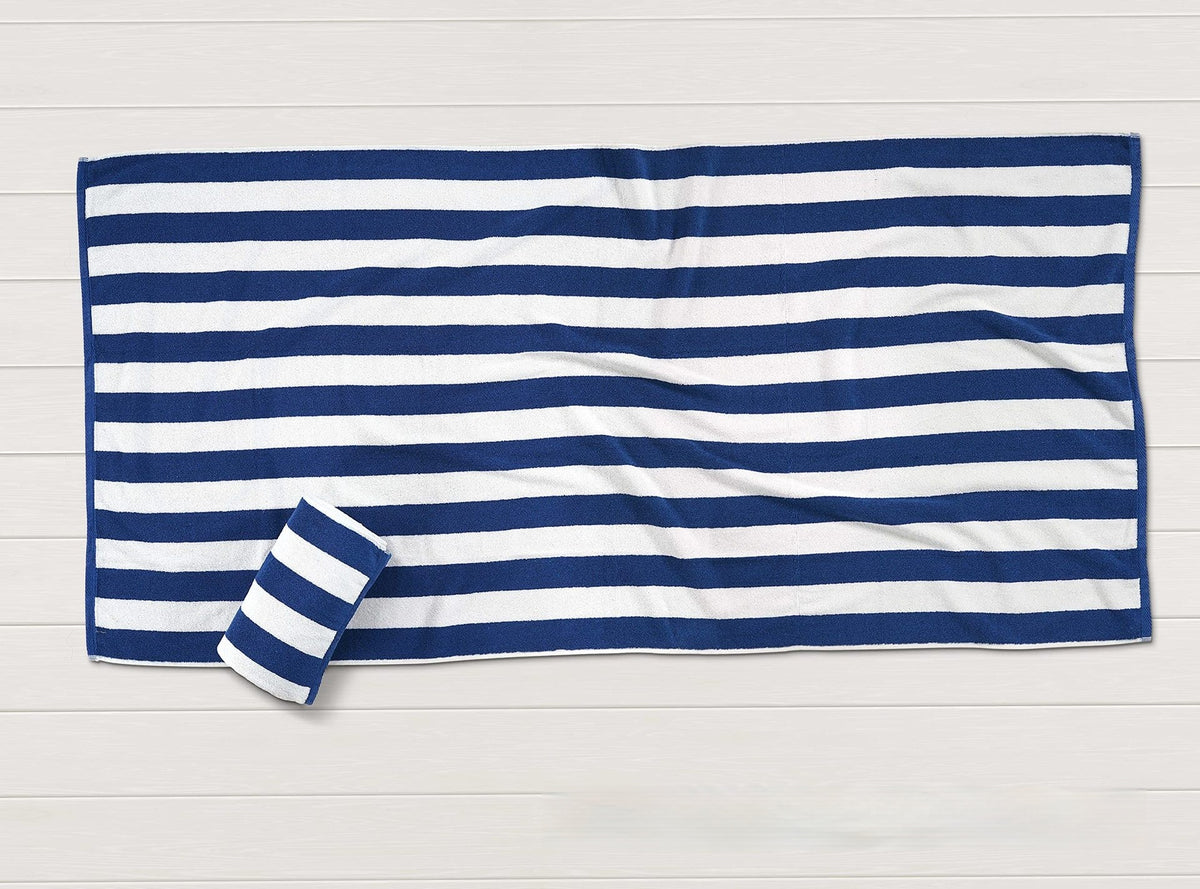 Quick-Drying Cotton Beach & Bath Towel - Super Absorbent, Multiple Colors