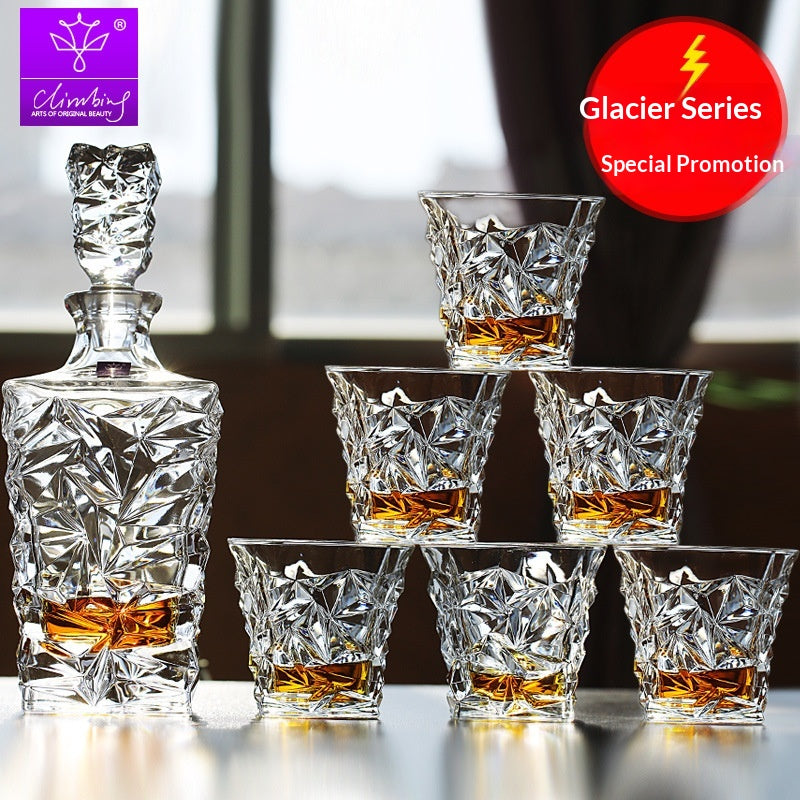 Crystal Glass Liquor Glass Set - Multiple Sizes, Elegant Drinkware Collection