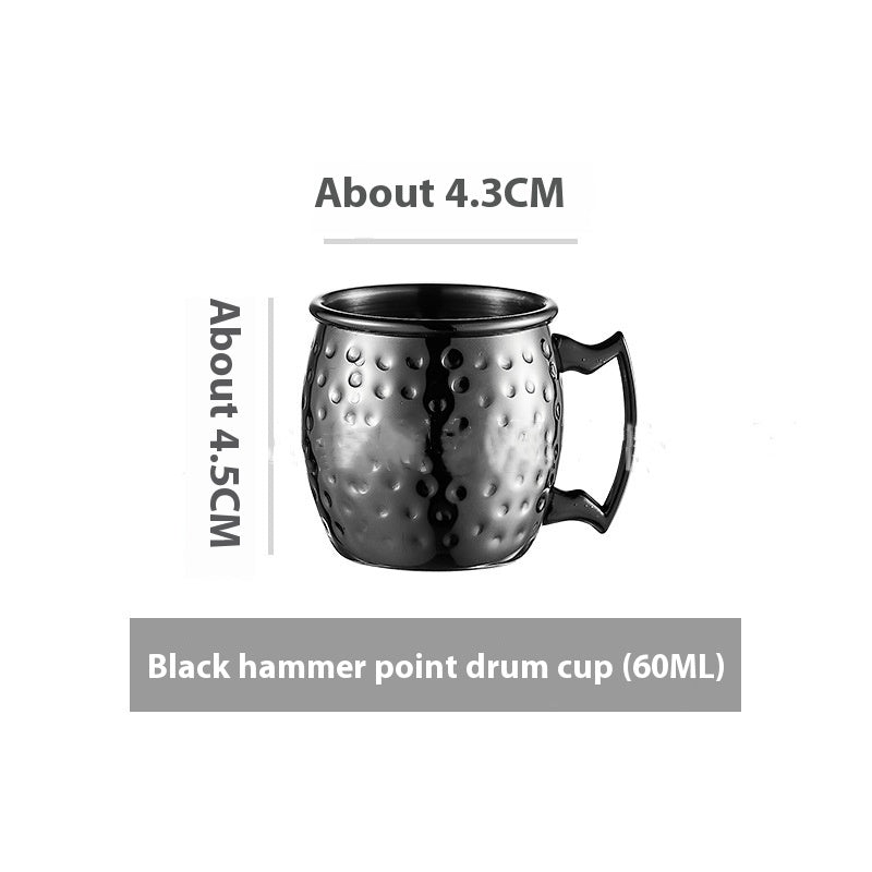 Stainless Steel Moscow Mule Cup Set - Copper Plated Drinkware for Bar & Home