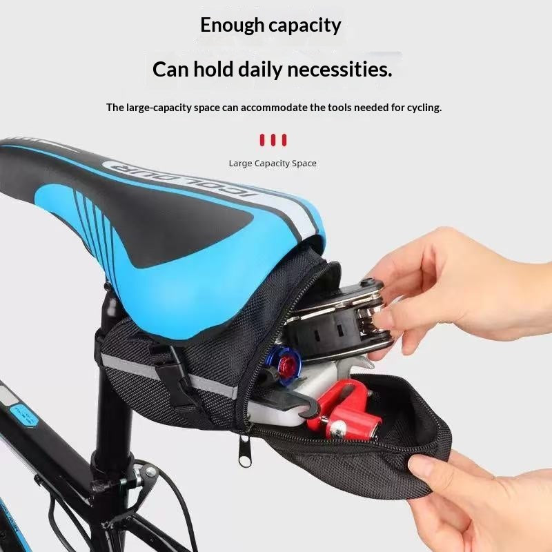 Under-Seat Bicycle Saddle Bag Large Capacity Storage Bag for Cycling