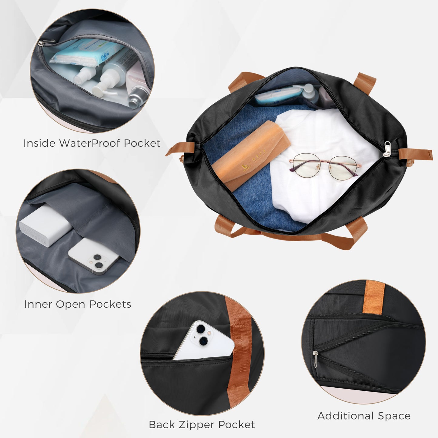 6-Piece Hardside Luggage Set with TSA Lock & Expandable Duffel Bag