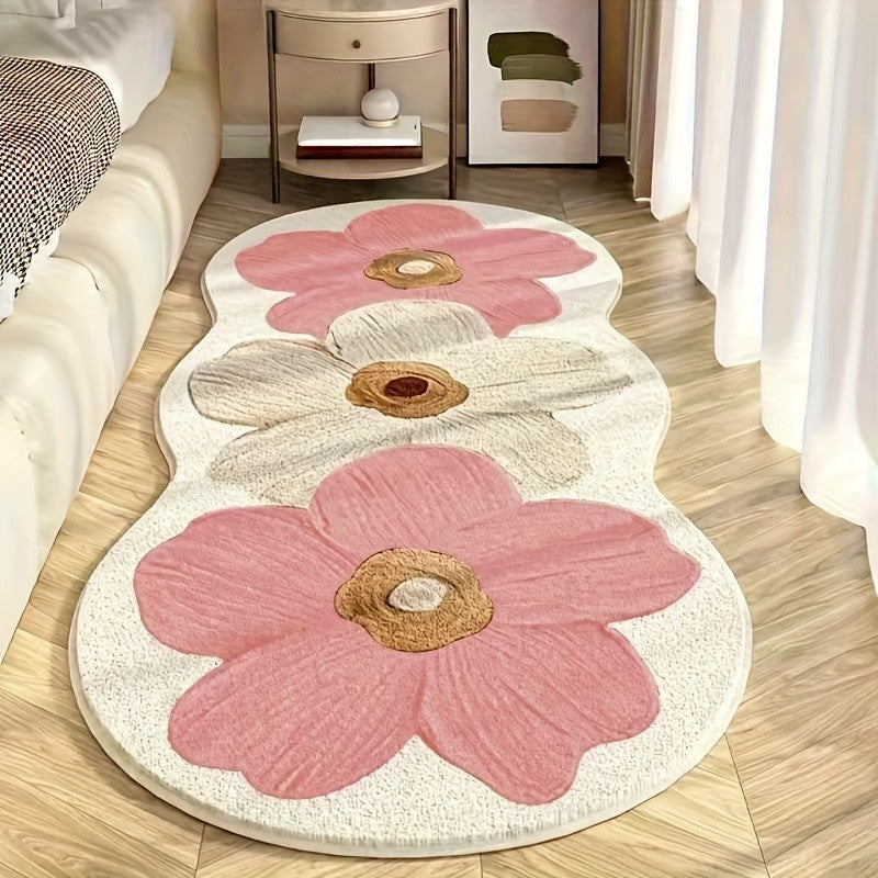 Flower Shaped Cashmere Bedside Blanket - Soft, Skin-Friendly Home Decor