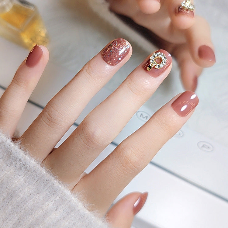 Removable Nail Art Wraps - 24 Pack Fashion Nail Stickers with Glue