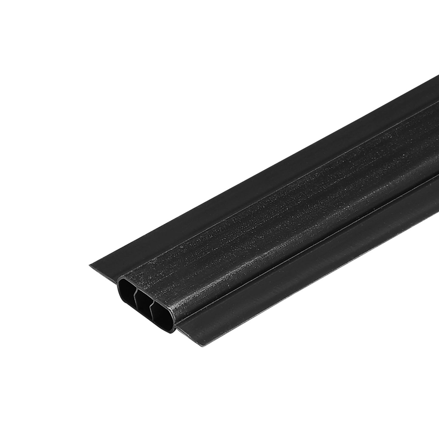 Black Chain Link Fence Privacy Slats for 8ft High Fence - Double-Wall with Wings