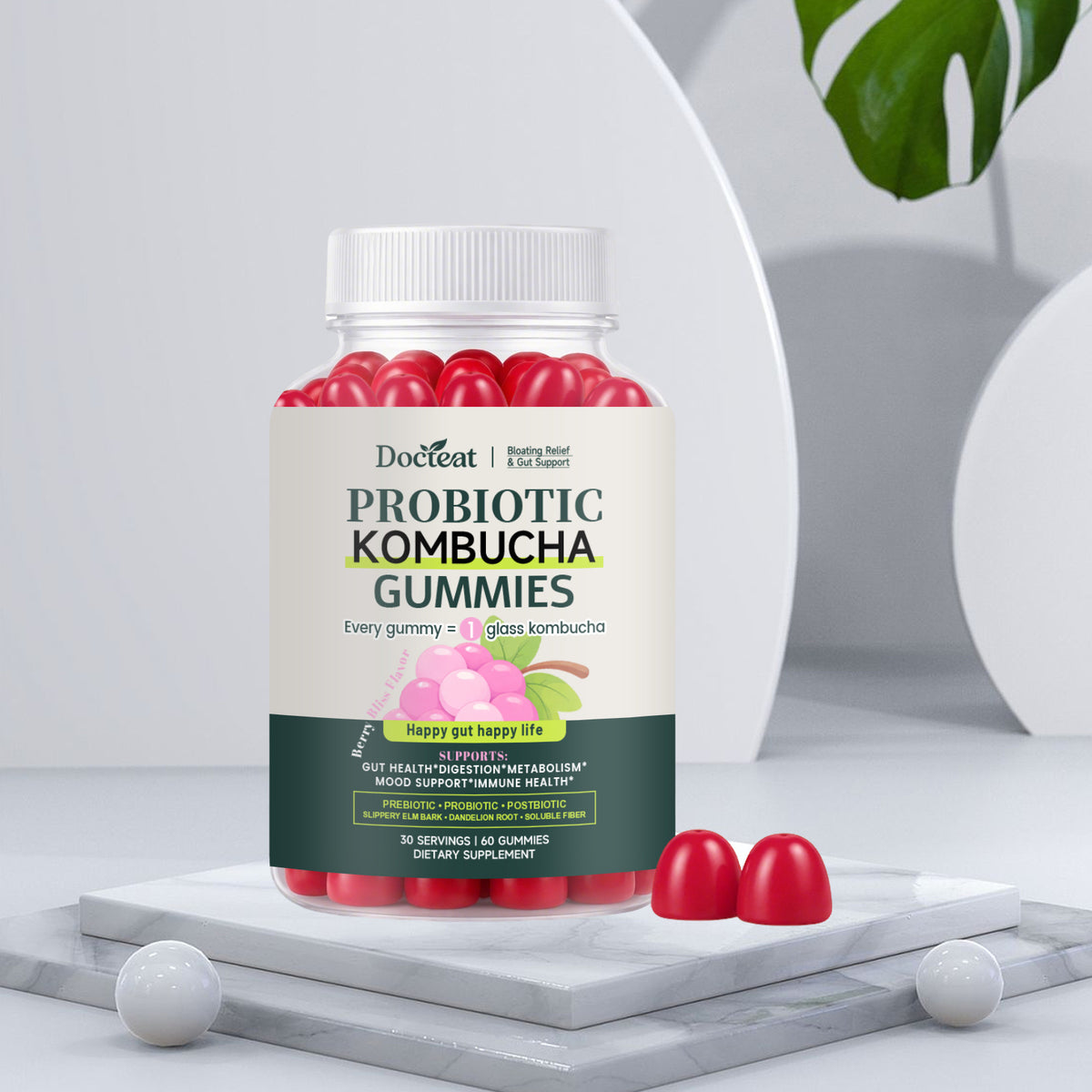 Probiotic Gummies for Gut Health - 60 Count