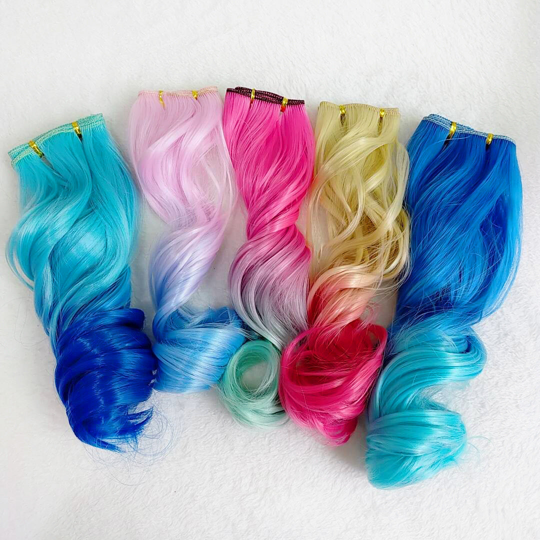 Children's Gradient Curly Hair Accessories Bow Clip Set - Multiple Styles