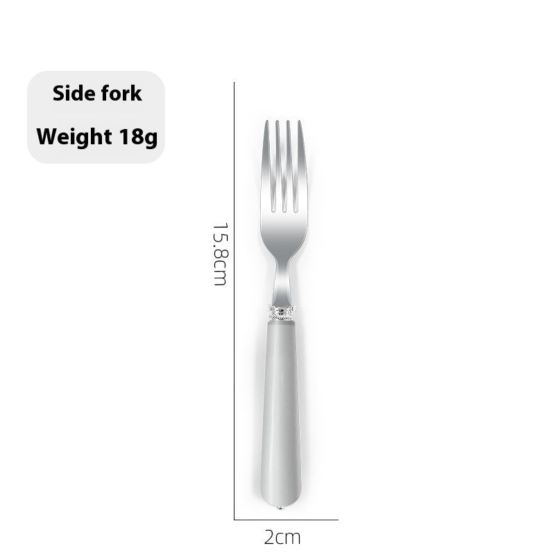 Luxury Nordic Style Household Kitchen Cutlery Set - Portable Knife Fork Spoon