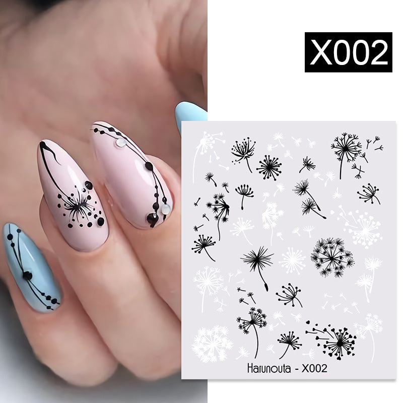Nail Art Butterfly Sticker Flower Leaf Decal Kit - Assorted Formats