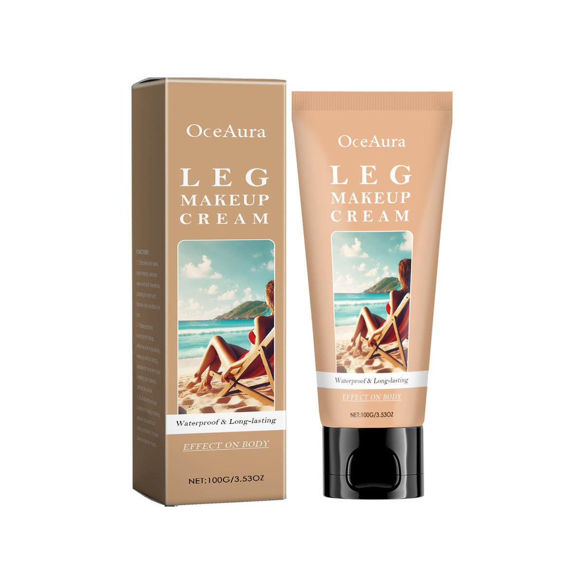 Waterproof Body Makeup Foundation Concealer for Legs & Tattoos - 100ml