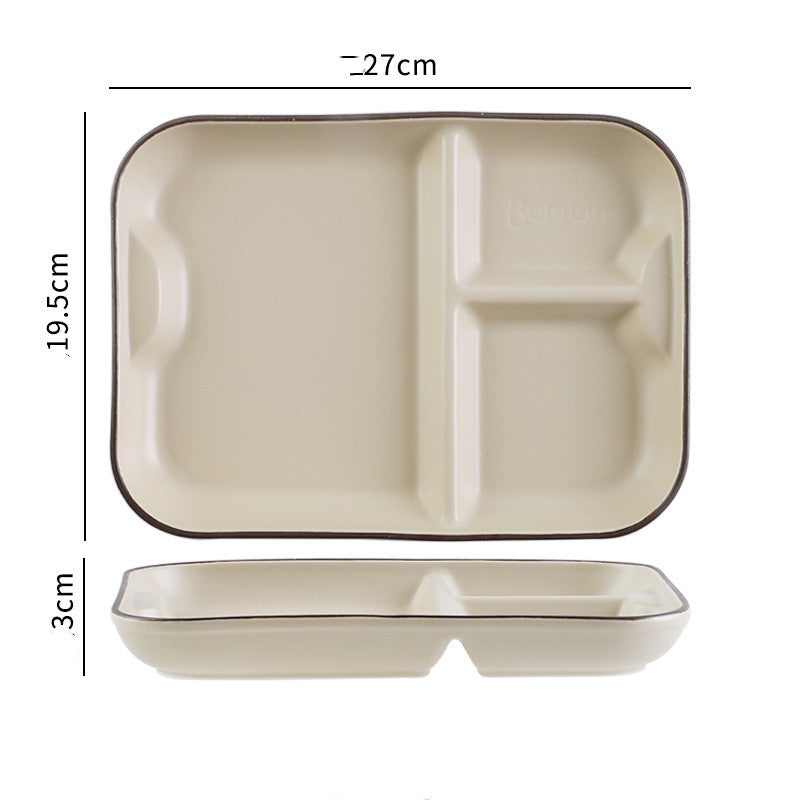 Japanese & Korean Style Ceramic Tableware Set - Dinner Bowls, Plates & Utensils