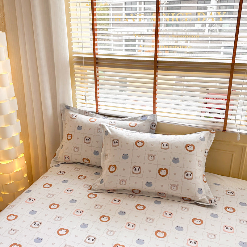 Cotton Twill Pillowcases Set - 100% Cotton, Modern Home Decor