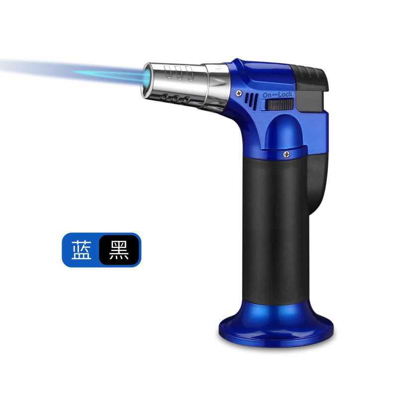 Windproof Inflatable Lighter with Torch Flame for Barbecue & Outdoor Use