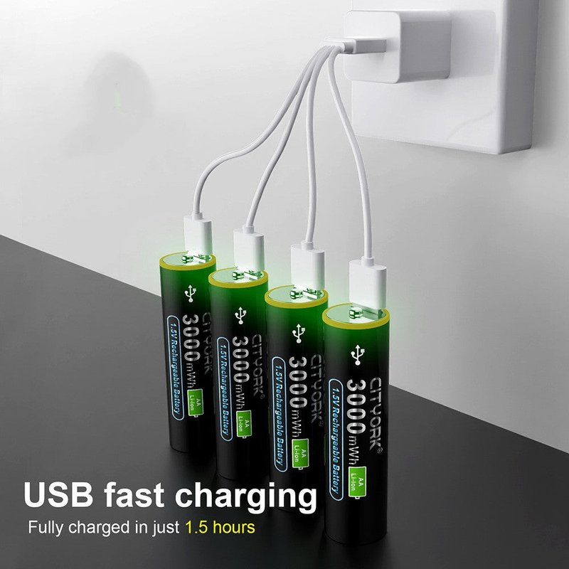 USB Rechargeable Battery with Micro Interface Input - 3000ML