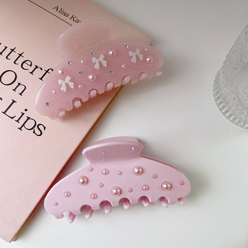Rhinestone Bow Hair Clip