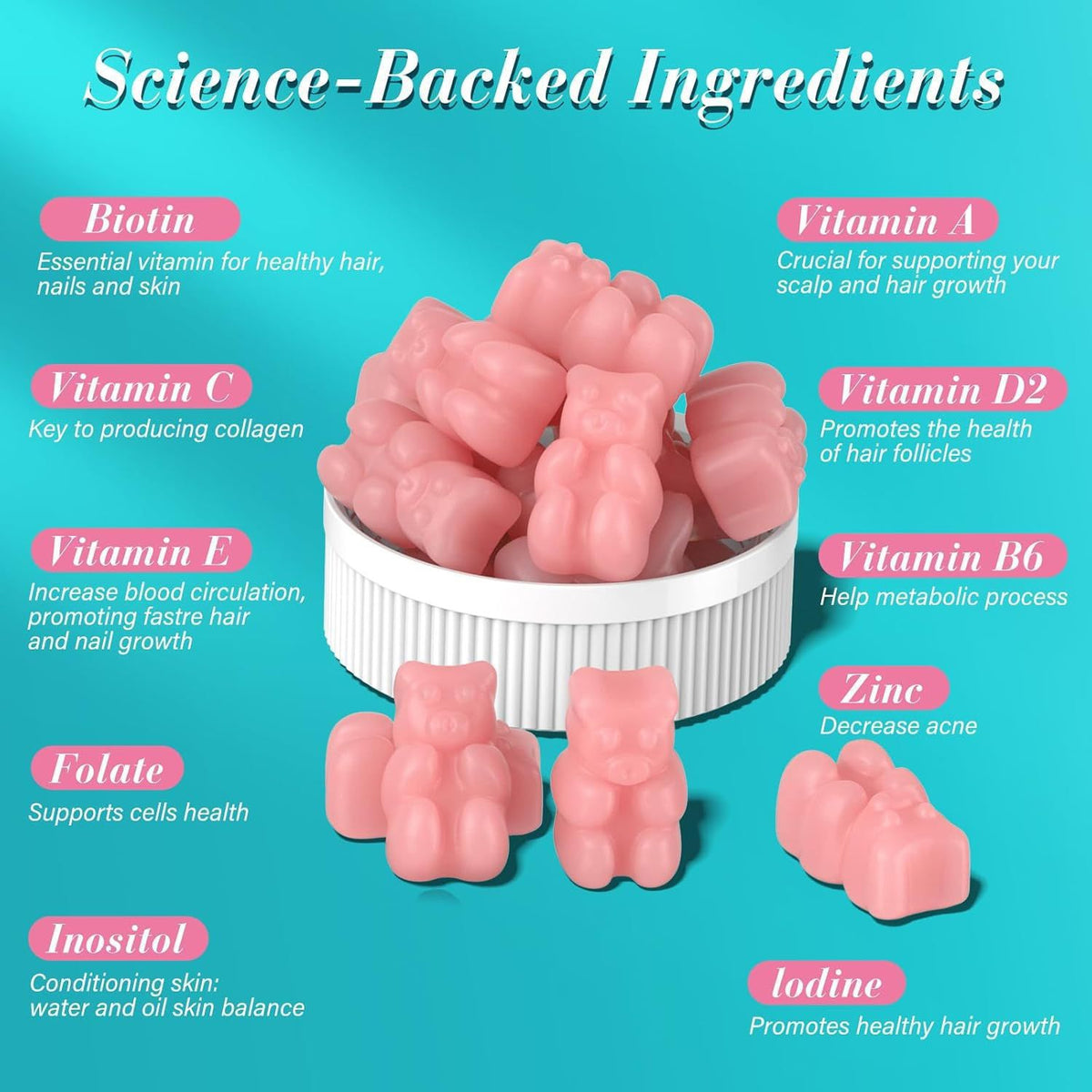 Biotin Gummies 60 Pieces
