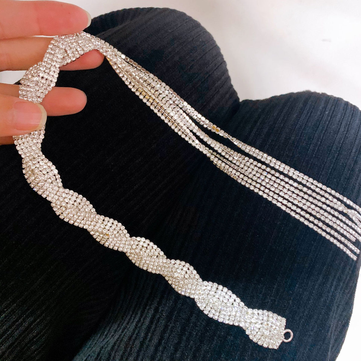 Rhinestone White Headband