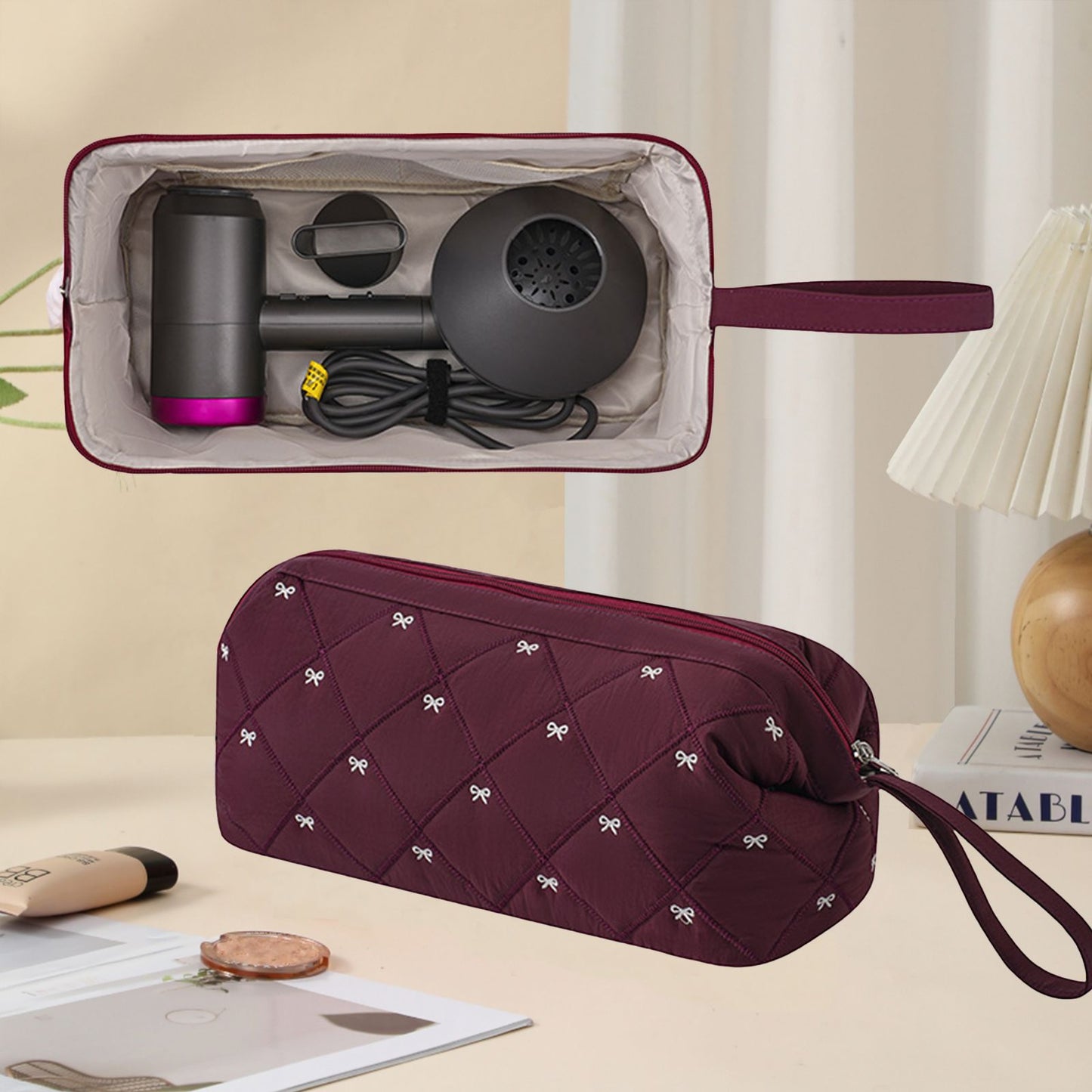 Multi-Function Hair Styling Storage Bag for Curling Irons and Hair Dryers