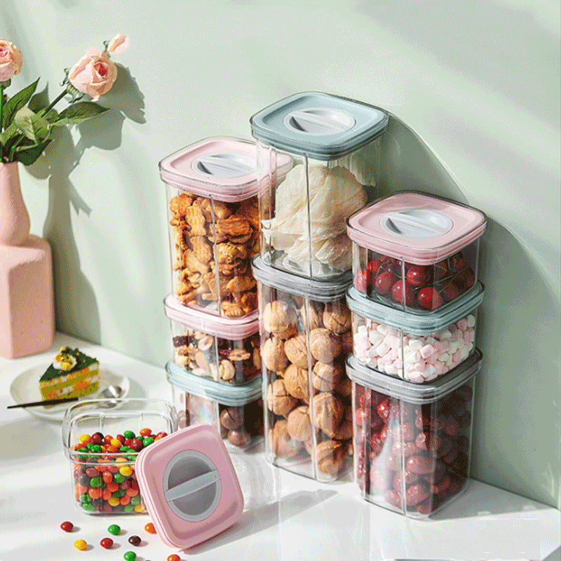 Kitchen Spiral Storage Jar Set - Vacuum Sealed Food Storage Containers