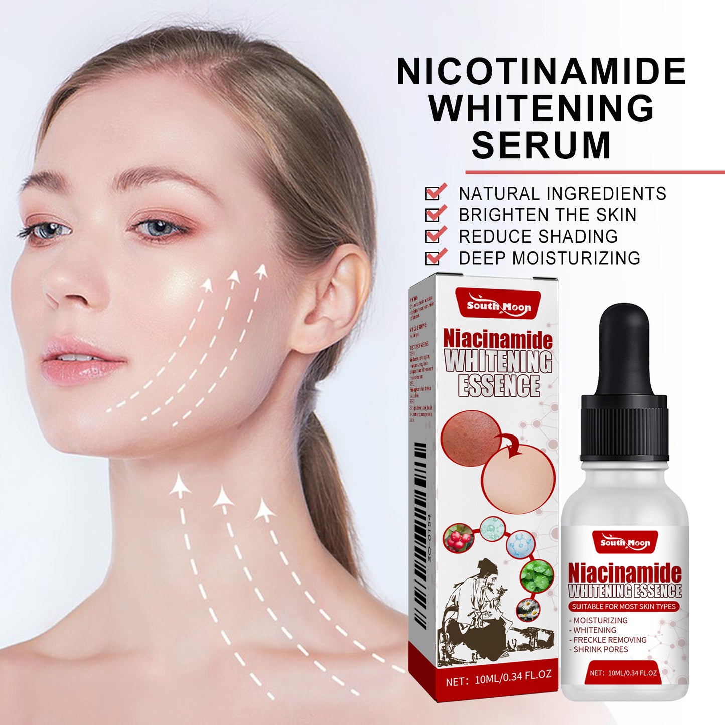 Nicotinamide Moisturizer for Facial Skin Hydration - 10ml