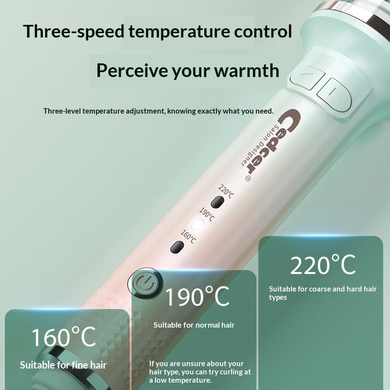 Fully Automatic Spiral Hair Curler - Electric Rotating Curling Iron