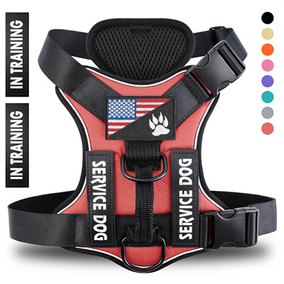 Reflective Breathable Polyester Dog Harness - Adjustable & Durable Pet Strap