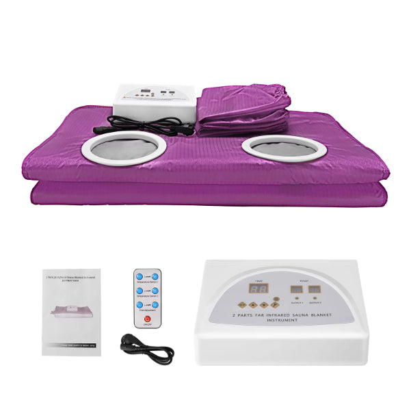 Electric Sauna Blanket with Sleeves & Remote Control