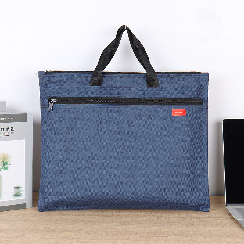 Gray Portable Document Bag with Foam Cloth - Vertical File Organizer