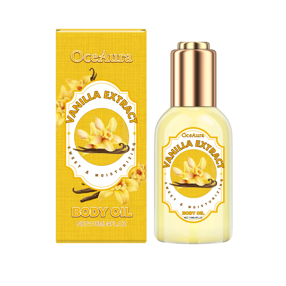 Body Moisturizing Treatment Oil Vanilla Flavor