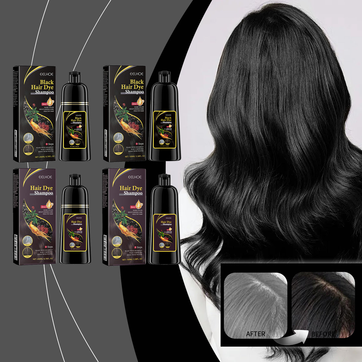 Black Hair Shampoo 100ml