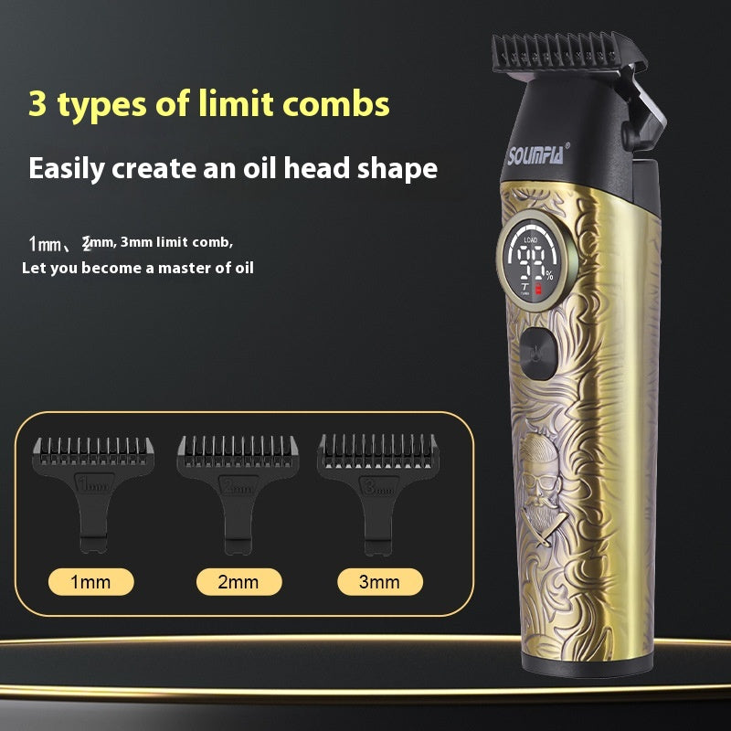 Digital Hair Clipper - Professional Salon Carving Trimmer